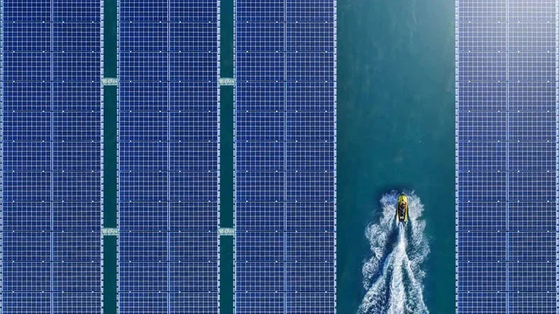 Floating solar panels 15MW 10
